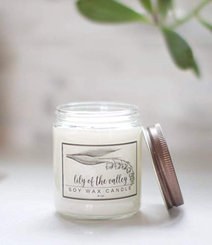 Lily of the Valley Candle - 8oz Soy wax aromatherapy candle