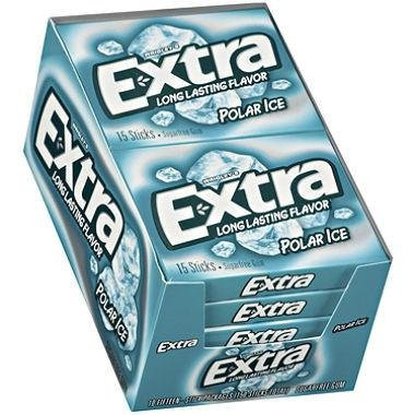 Extra Polar Ice Gum - 15 piece pks. - 10 count.