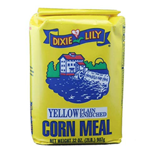 Dixie Lily 32 oz Plain Yellow Corn Meal Coarse Ground Pack of 3 Dixie Lily 32 oz Plain Yellow Corn Meal Coarse Ground Pack of 3