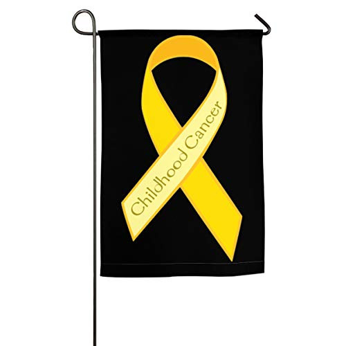 NPZBHoney30X45 Childhood Cancer Awareness Classic Garden Flag Decorative Flags for Outdoors - 12 inch X 18 inch 18 inch X 27 inch NPZBHoney30X45 Childhood Cancer Awareness Classic Garden Flag Decorative Flags for Outdoors - 12 inch X 18 inch 18 inch X 27 inch