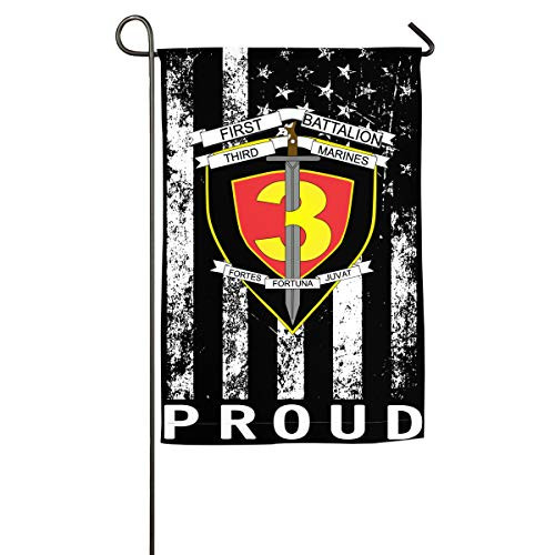 NPZBHoney30X45 1st Battalion 3rd Marines Classic Garden Flag Decorative Flags for Outdoors - 12 inch X 18 inch 18 inch X 27 inch NPZBHoney30X45 1st Battalion 3rd Marines Classic Garden Flag Decorative Flags for Outdoors - 12 inch X 18 inch 18 inch X 27 inch
