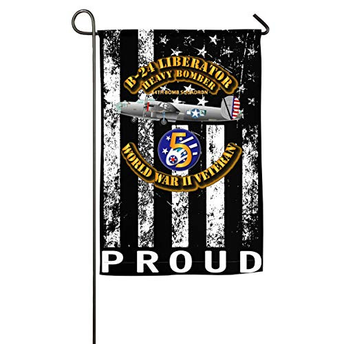NPZBHoney30X45 Proud 43BG 64th BS B-24 5th AF Classic Garden Flag Decorative Flags for Outdoors - 12 inch  X 18 inch    18 inch  X 27 inch