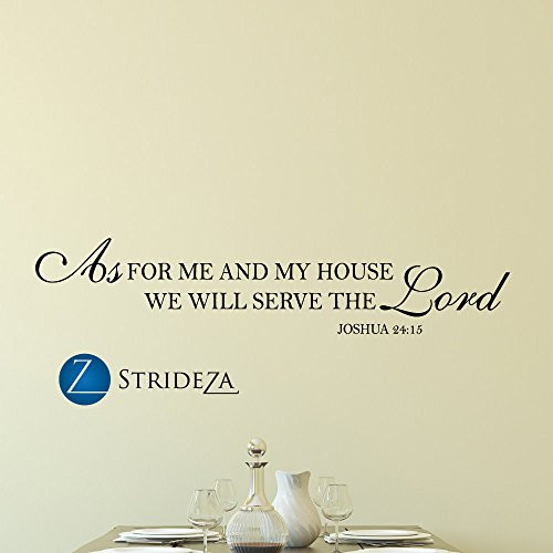 Susie85Electra As For Me And My House We Will Serve The Lord Wall Decal As For Me And My House Sign Religious Decal Religious Quote Decal