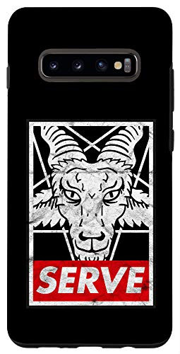 Galaxy S10 plus  Occult Gothic Grunge Serve Satan Devil Black Witch Vintage Case