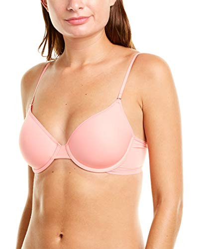 OnGossamer Womens Next to Nothing Micro T-Shirt Bra Salmon Rose 34DD