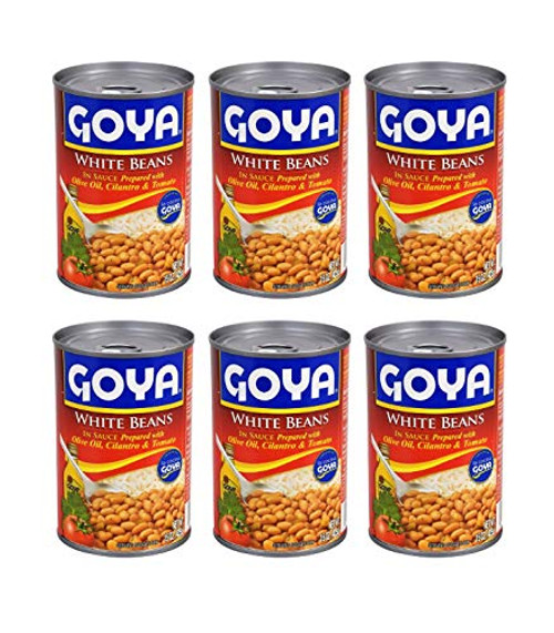 Goya Guisadas Ready-to-Eat White Beans in Sauce  6 Pack Total of 90oz