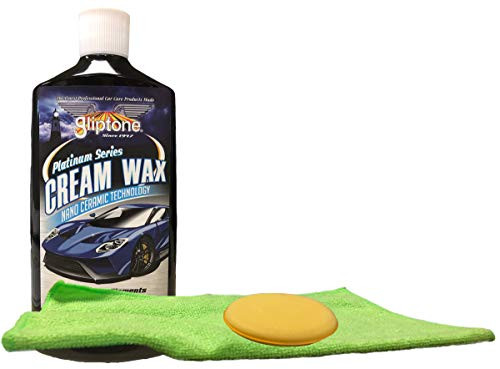 Gliptone Platinum Series Cream Wax  16 oz.  Bundle with Microfiber Cloth  and  Foam Pad  3 Items