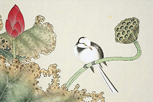 Puzzles for Adults 500 Piece Wooden Puzzle - Lotus Root and Bird - Intellectual Game Learning Education Decompression Toys for Adults Kids