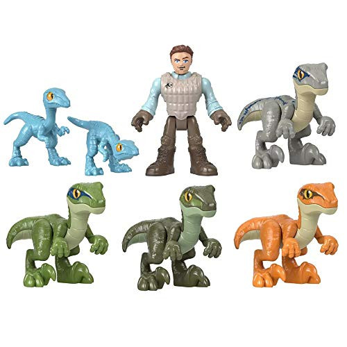 Imaginext Jurassic World Raptor Trainer Owen Gift Set - Collectible Edition ~ Includes Owen Figure and 6 Dinosaur Figures Imaginext Jurassic World Raptor Trainer Owen Gift Set - Collectible Edition ~ Includes Owen Figure and 6 Dinosaur Figures
