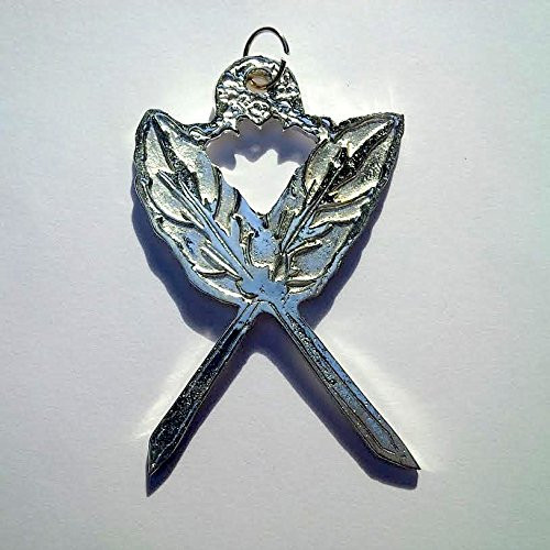 Masonic Lodge Secretary Officer Jewel Silver Color