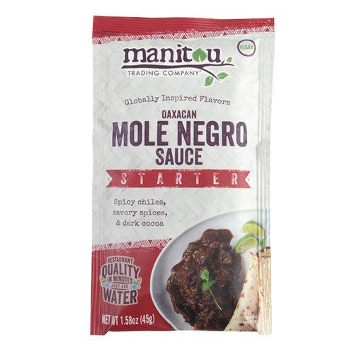 Oaxacan Mole Negro Sauce Starter 8   1.58 Ounce Pouch Case