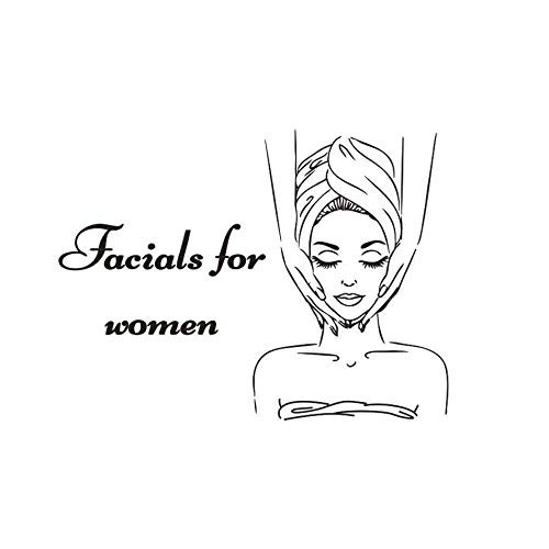 Skin Care Center Wall Sticker Facials for Women Logo Wall Decal Beauty Salon Decor Body Massage Vinyl Wall Art Sticker57X43Cm