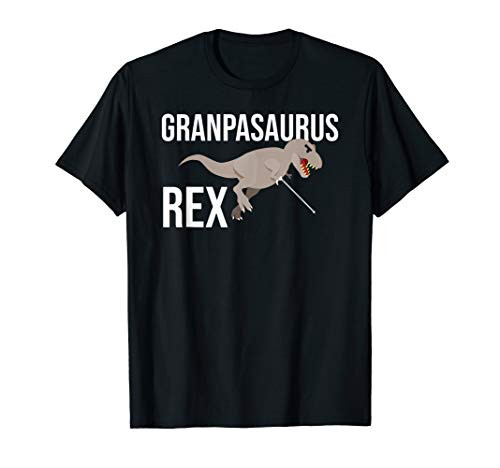 Mens Funny Grandpasaurus Rex T-Rex Awesome Grandpa Dinosaur T-Shirt