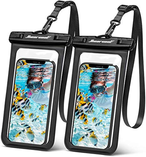 Hiearcool Universal Waterproof CaseWaterproof Phone Pouch for iPhone 11 Pro Max XS Max XR X 8 7 6S Plus Samsung Galaxy s10 s9 Google Pixel 2 HTC Up to 7.0 inch ?IPX8 Cellphone Dry Bag - 4 Pack