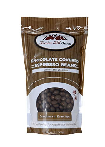 Gourmet Milk Chocolate covered Espresso Beans Hoosier Hill Farm  2 lb Bag