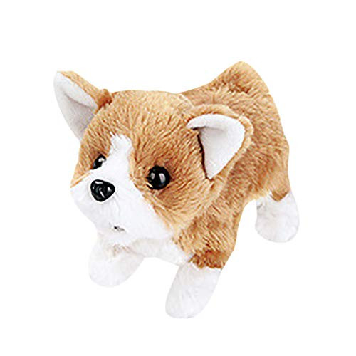 ValueVinylArt Simulation Toy Dog Electric Childrens Toy Dog Toy Electronic Interactive Pet Dog-Walking Barking Tail Wagging Childrens Companion Toy  B