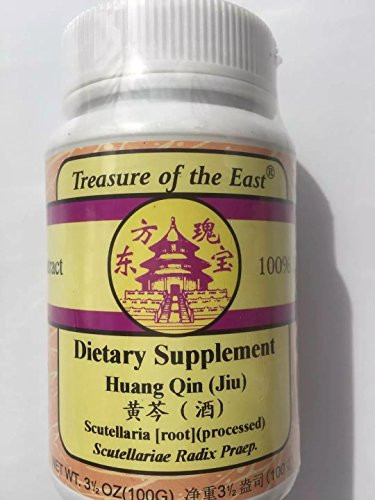 Scutellaria  root  processed  Huang Qin  Jiu  Concentrated Granules 100g by Baicao