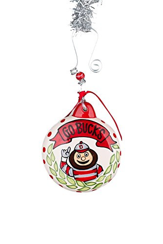 Glory Haus Ohio State Puff Ornament, Multicolor