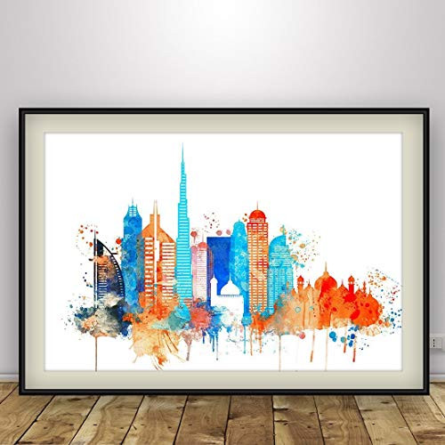 Dubai watercolor Dubai UAE Cityscape Art Print United Arab Emirates Dubai Skyline City Poster Skyline Print Home Decor Dubai watercolor Dubai UAE Cityscape Art Print United Arab Emirates Dubai Skyline City Poster Skyline Print Home Decor