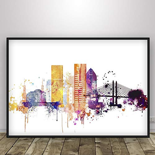 Portland watercolor decor Oregon Skyline art Portland Print Living room Decor Portland Painting Unframed print Portland watercolor decor Oregon Skyline art Portland Print Living room Decor Portland Painting Unframed print