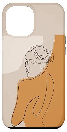iPhone 12 Pro Max Abstract One Line Drawing of a woman Minimal Modern Art Case