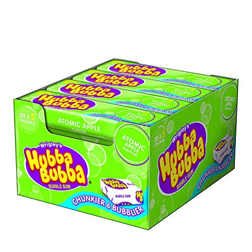 Wrigleys Hubba Bubba Apple 20 Packs of 5 Chewing Gums Wrigleys Hubba Bubba Apple 20 Packs of 5 Chewing Gums