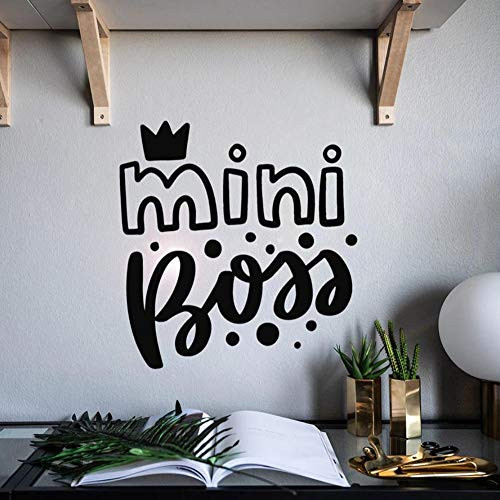Wall Stickers Mini Boss Wall Decal Words Lettering Kids Bedroom Nursery Baby Room Home Art Decor Vinyl Window Stickers Cute Crown Mural 42X43 cm Y8 Wall Stickers Mini Boss Wall Decal Words Lettering Kids Bedroom Nursery Baby Room Home Art Decor Vinyl Window Stickers Cute Crown Mural 42X43 cm Y8
