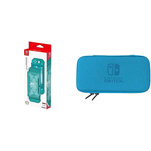 Nintendo Switch Lite Hybrid System Armor Turquoise by HORI - Officially Licensed by Nintendo and Nintendo Switch Lite Slim Tough Pouch Blue - Officially Licensed By Nintendo Nintendo Switch Lite Hybrid System Armor Turquoise by HORI - Officially Licensed by Nintendo and Nintendo Switch Lite Slim Tough Pouch Blue - Officially Licensed By Nintendo