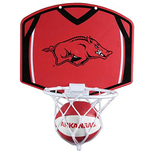 Arkansas Razorbacks Mini Basketball and Hoop Set
