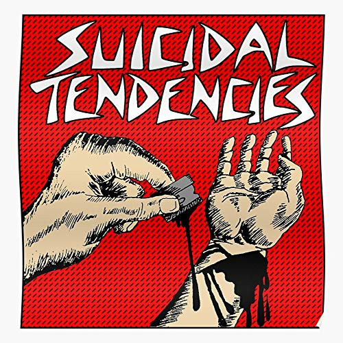 kineticards Rock Tendencies USA Suicidal Music Minimal UK Punk Band   Home Decor Wall Art Print Poster