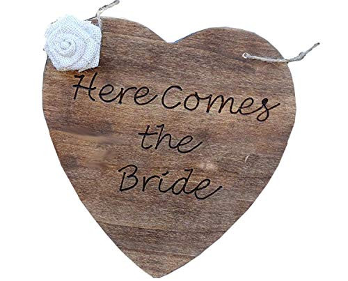 Here Comes The Bride Sign - Rustic Wedding Decor - Ring Bearer Sign - Wedding Decorations - Here Comes the Bride Sign for Ring Bearer Here Comes The Bride Sign - Rustic Wedding Decor - Ring Bearer Sign - Wedding Decorations - Here Comes the Bride Sign for Ring Bearer