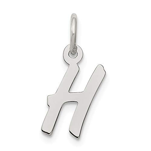 925 Sterling Silver Solid Polished Small Letter Name Personalized Monogram Initial H Charm Pendant Necklace Jewelry Gifts for Women 925 Sterling Silver Solid Polished Small Letter Name Personalized Monogram Initial H Charm Pendant Necklace Jewelry Gifts for Women