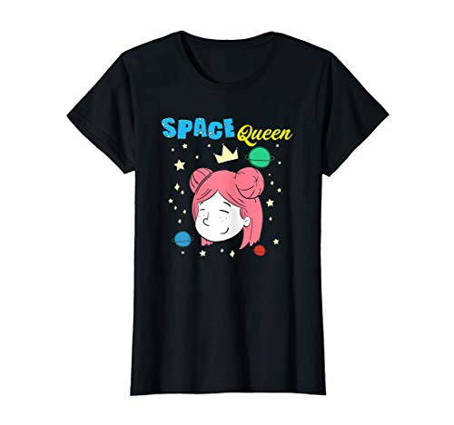 Cute and Funny Space Queen Exploring Outer Space Astronaut T-Shirt Cute and Funny Space Queen Exploring Outer Space Astronaut T-Shirt