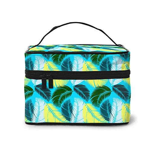 Multicolor palm leaves Makeup Bag Travel Cosmetic Bag Portable Travel Train Case Funny Toiletry Storage Organizer Multicolor palm leaves Makeup Bag Travel Cosmetic Bag Portable Travel Train Case Funny Toiletry Storage Organizer