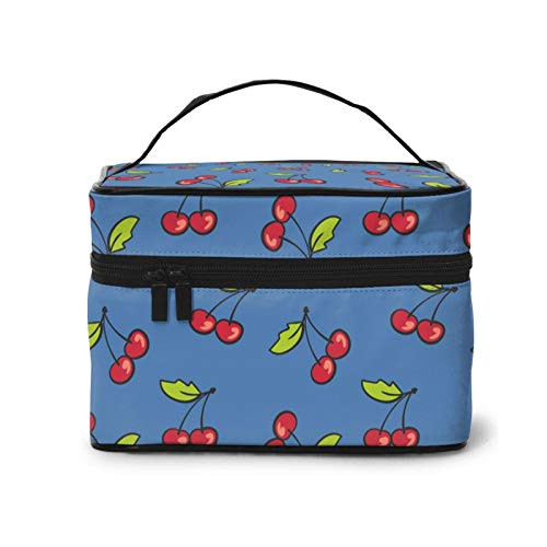 cherry pattern Makeup Bag Travel Cosmetic Bag Portable Travel Train Case Funny Toiletry Storage Organizer cherry pattern Makeup Bag Travel Cosmetic Bag Portable Travel Train Case Funny Toiletry Storage Organizer