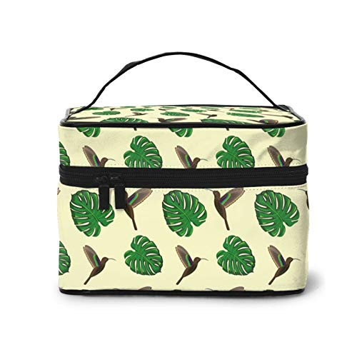 hummingbird and monster birds Makeup Bag Travel Cosmetic Bag Portable Travel Train Case Funny Toiletry Storage Organizer