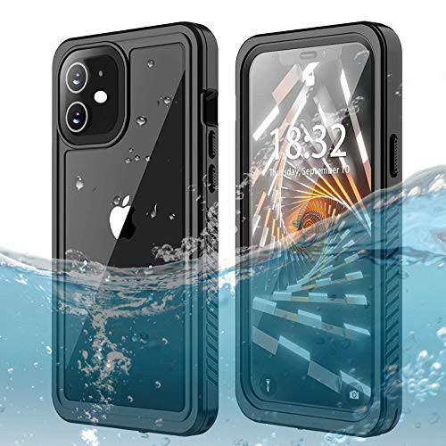 DOOGE for iPhone 12 Mini Waterproof Case IP68 Certified Shockproof Dirtproof Snowproof Full-Sealed Full-Body Heavy Duty Protective Case with Built-in Screen Protector for iPhone 12 Mini 5.4inch DOOGE for iPhone 12 Mini Waterproof Case IP68 Certified Shockproof Dirtproof Snowproof Full-Sealed Full-Body Heavy Duty Protective Case with Built-in Screen Protector for iPhone 12 Mini 5.4inch