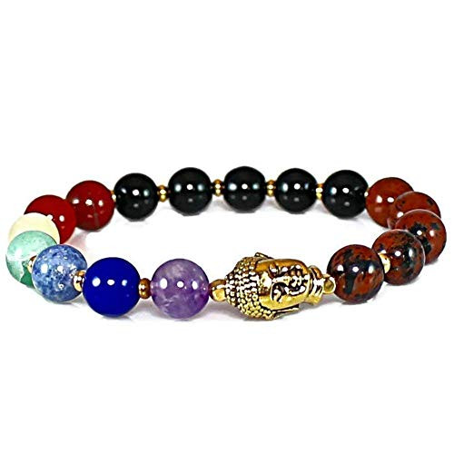 7 Chakra Gemstone Stretch Bracelet with goldtone Buddha Bead Real Stones 7 Chakra Bracelet Mahogany Obsidian Bracelet Black Obsidian Bracelet Root Chakra Bracelet Namaste Bracelet Yoga Jewelry 7 Chakra Gemstone Stretch Bracelet with goldtone Buddha Bead Real Stones 7 Chakra Bracelet Mahogany Obsidian Bracelet Black Obsidian Bracelet Root Chakra Bracelet Namaste Bracelet Yoga Jewelry
