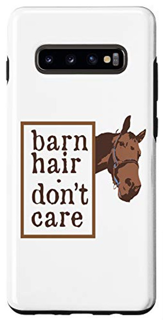 Galaxy S10 plus  Horse Lover Gift Barn Hair Dont Care Equestrian Case Galaxy S10 plus  Horse Lover Gift Barn Hair Dont Care Equestrian Case