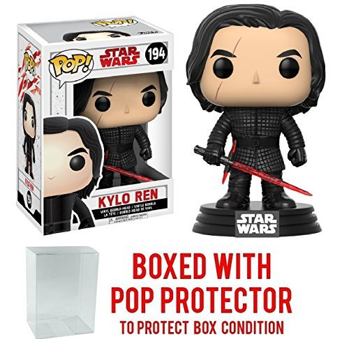 Funko Pop! Star Wars: The Last Jedi - Kylo Ren #194 Vinyl Figure (Bundled with Pop BOX PROTECTOR CASE)