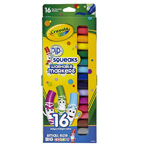 Crayola BIN588703BN Pip Squeaks Markers 16 Count in Peggable Pouch 4 Packs CT