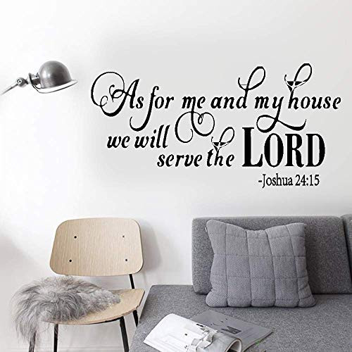 chaded Wall Sticker Decal Mural Window Vinyl Decal Quote Art As for Me and My House We Will Serve The Lord for Living Room Bedroom Home Decor chaded Wall Sticker Decal Mural Window Vinyl Decal Quote Art As for Me and My House We Will Serve The Lord for Living Room Bedroom Home Decor