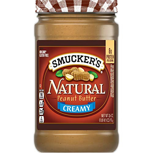 Smuckers Natural Creamy Peanut Butter 26 Ounces  Pack of 6