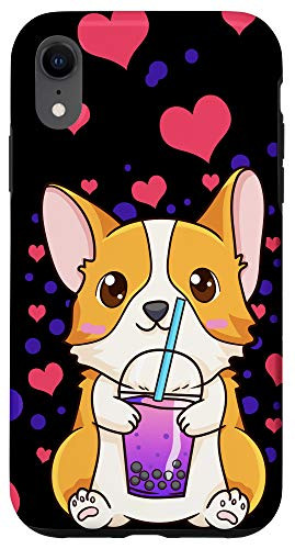 iPhone XR Boba Tea Bubble Tea Cute Kawaii Corgi Gift Case