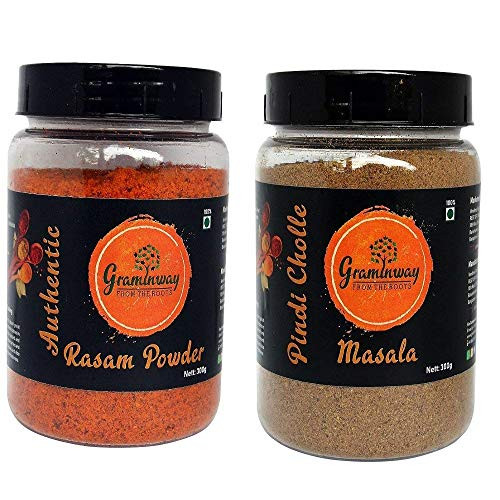 Graminway Rasam Organic Powder 200 Gm and Pindi Chole Masala Spices 200 Gm Graminway Rasam Organic Powder 200 Gm and Pindi Chole Masala Spices 200 Gm