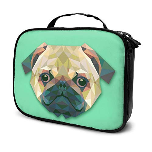 Dog Cosmetic Bag Portable Makeup Pouch Travel Hanging Organizer Bag for Women Girls
