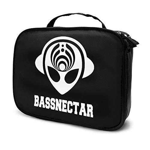Bassnectar Alien Cosmetic Bag Portable Makeup Pouch Travel Hanging Organizer Bag for Women Girls