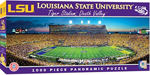 MasterPieces Collegiate LSU Tigers 1000 Piece Stadium Panoramic Jigsaw Puzzle MasterPieces Collegiate LSU Tigers 1000 Piece Stadium Panoramic Jigsaw Puzzle