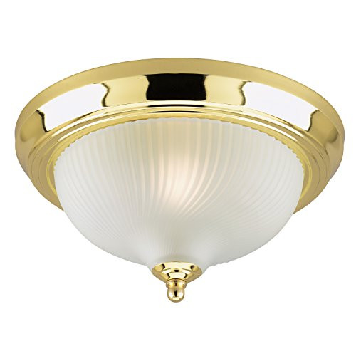 Westinghouse Lighting Corp 11-1/4-Inch Ceiling Fixture, Polished Brass