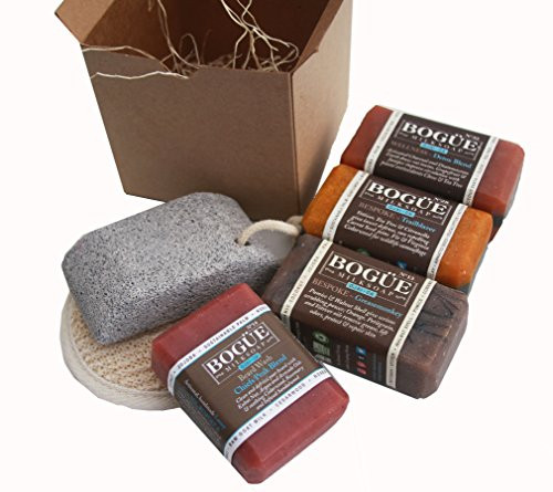 BOGUE Bearded Greasemonkey Mens Giftset- Goatmilk and Charcoal Soaps N13 Removes Grease and Odors N14 Beard Wash N28Trailblazer- Vetiver Tea tree and Citronell N32 WELLNESS Detox BOGUE Bearded Greasemonkey Mens Giftset- Goatmilk and Charcoal Soaps N13 Removes Grease and Odors N14 Beard Wash N28Trailblazer- Vetiver Tea tree and Citronell N32 WELLNESS Detox